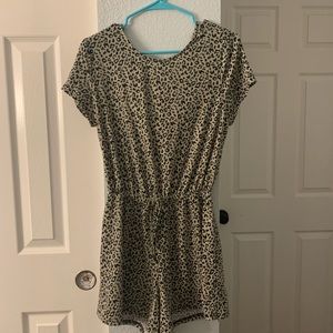 Cheetah Print Romper